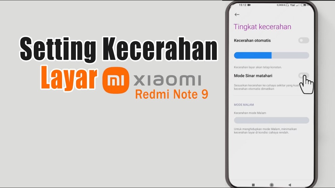 Cara Mengatur Kecerahan Layar HP Xiaomi Redmi Note - YouTube