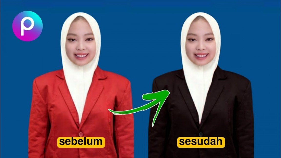 Cara Mengubah Warna Baju Merah Menjadi Hitam di Picsart - YouTube