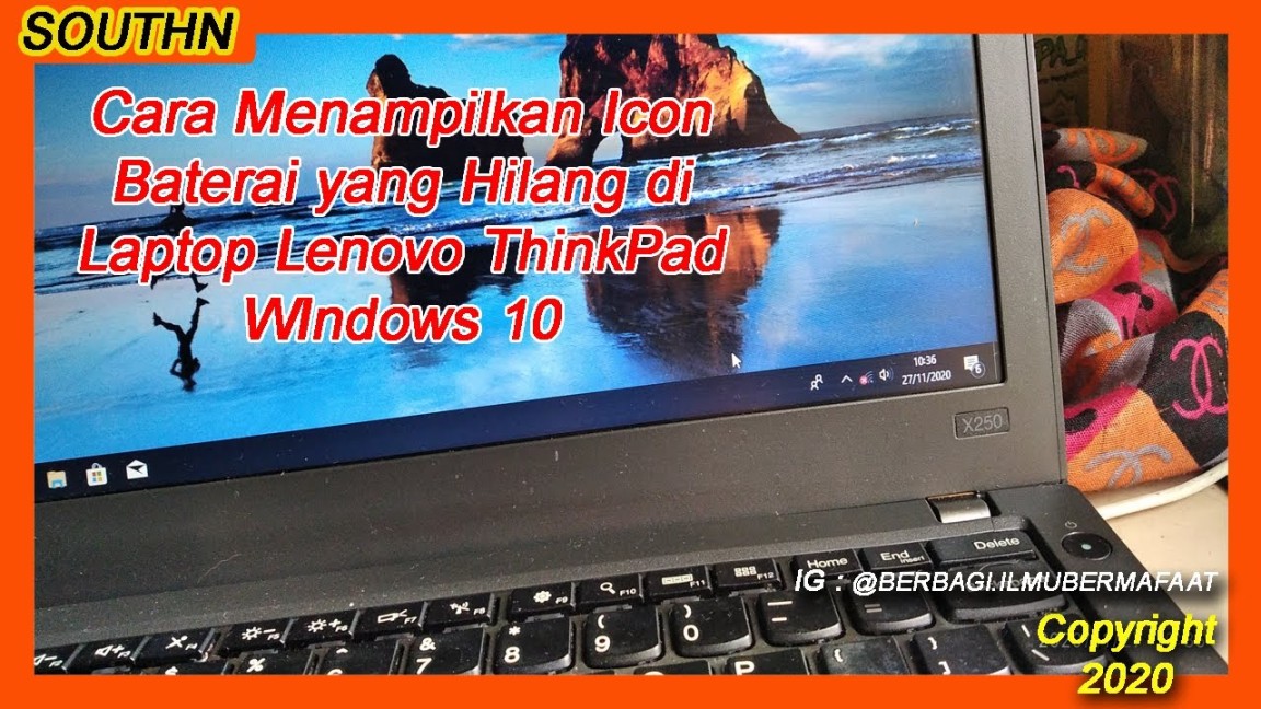 Cara Menampilkan Icon Baterai yang Hilang di Laptop Lenovo