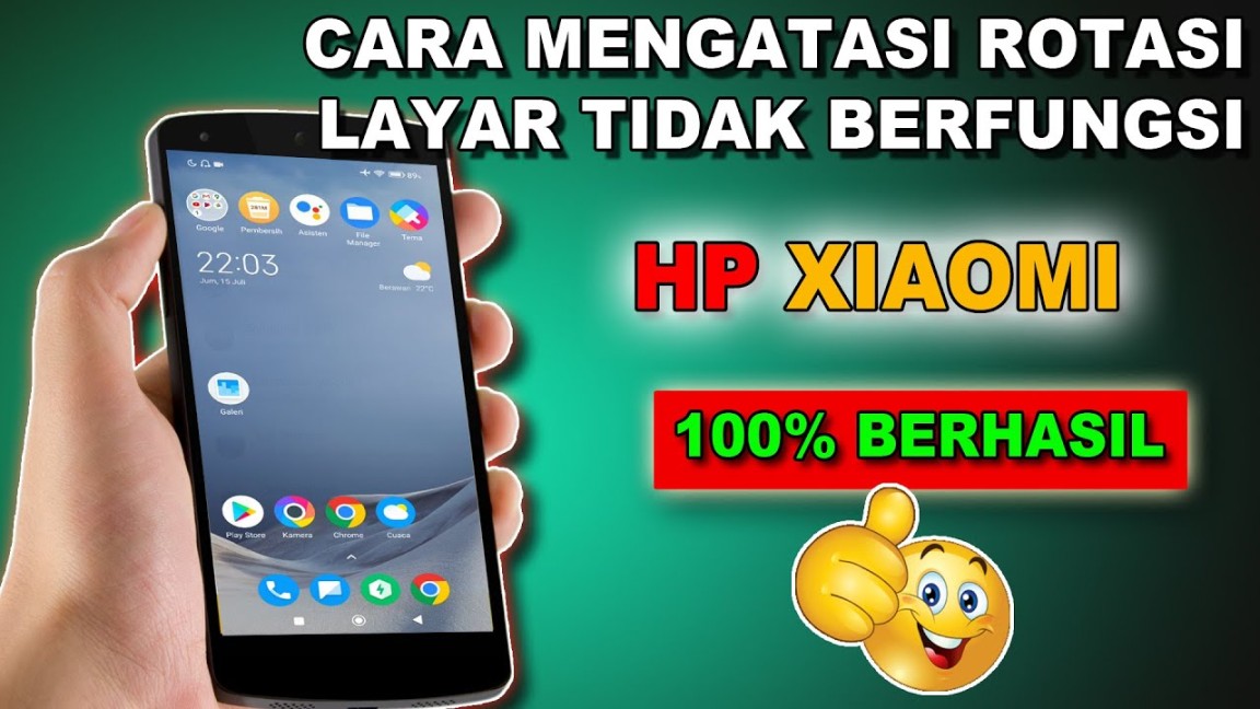 CARA MENGATASI ROTASI LAYAR XIAOMI TIDAK BERFUNGSI