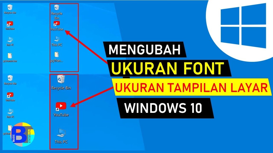 Cara Mengubah Ukuran Font di Windows   Memperbesar Tampilan Layar Laptop  Windows
