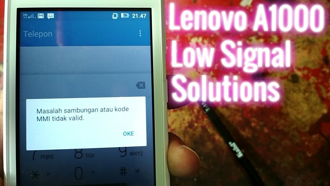 Lenovo A No Signal (sinyal lemah) no network solutions