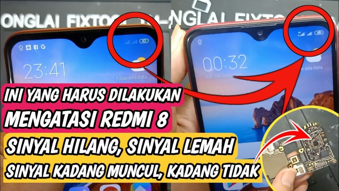 PENYEBAB REDMI SINYAL HILANG / SINYAL LEMAH / SINYAL TANDA SILANG / TIDAK ADA LAYANAN NO SIGNAL