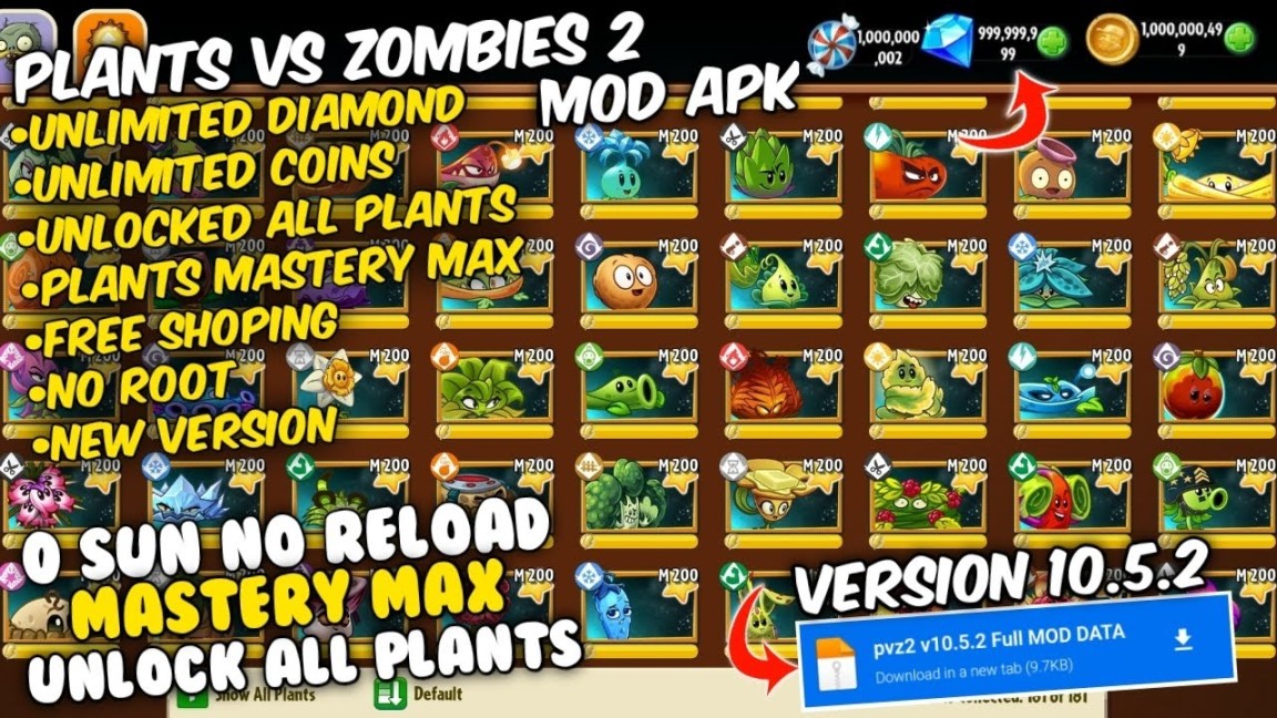 Plants VS Zombies Mod Apk New 03 V.